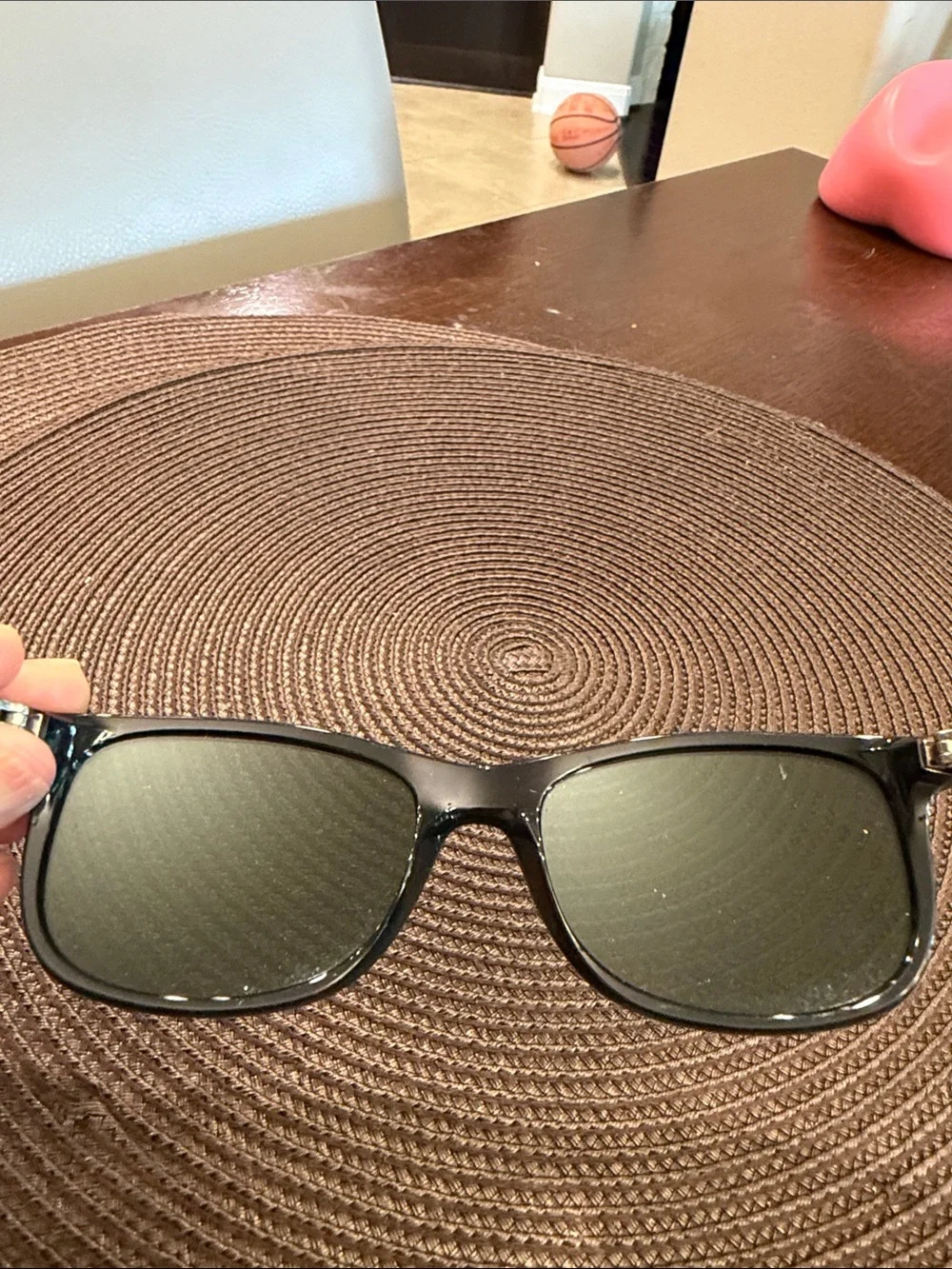 Ray-Ban Blue and Red Protective Sunglasses Case with Microfiber Pouch